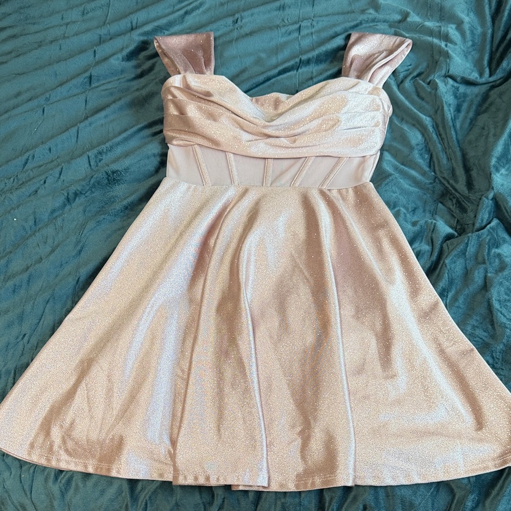 Elegant Cream Mini Dress
